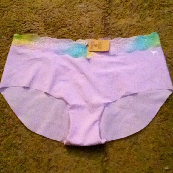 Victoria Secret- Lilac & Multi-color Ombre Lace Trim Bikini Hipster-L - Picture 3 of 4